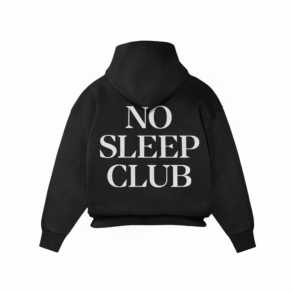No Sleep Club Hoodie – Black