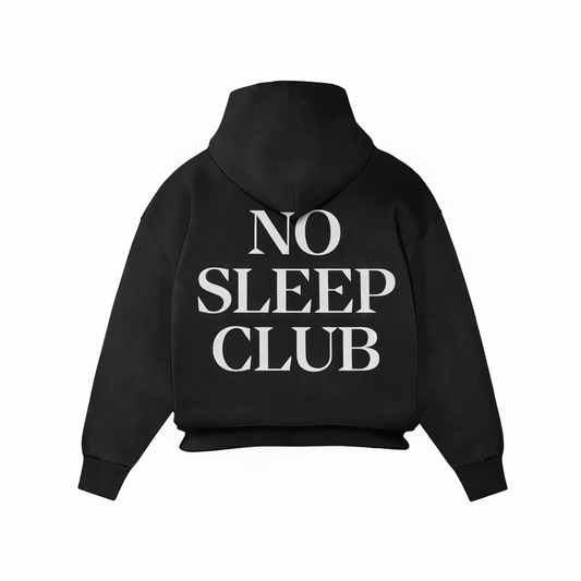 No Sleep Club Hoodie – Black